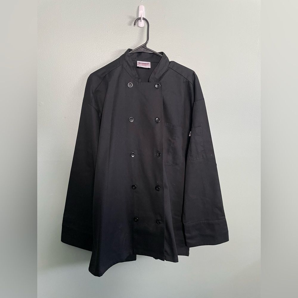 Uncommon Threads Unisex Black Classic Chef Coat SZ L